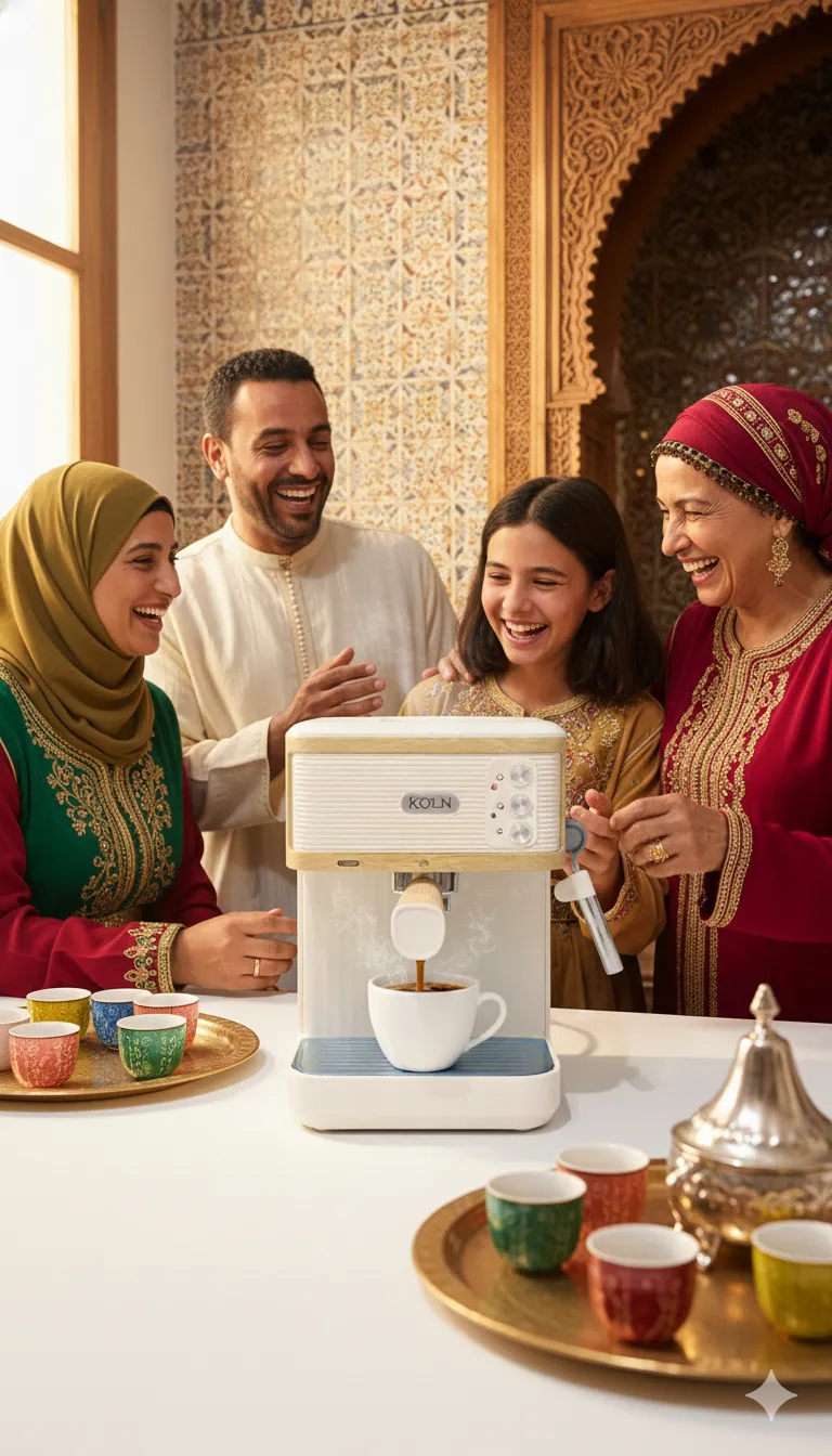 Machine cafe koln blanc | الة القهوة كولن 