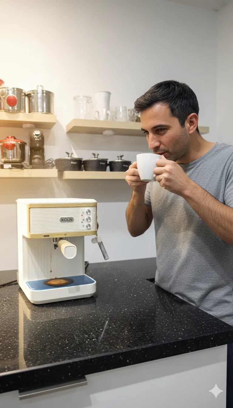 Machine cafe koln blanc | الة القهوة كولن 