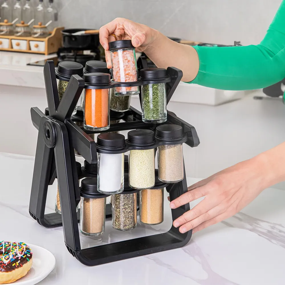 18 Jar Rotating Spice Rack | رف توابل دوار 18 قارورة